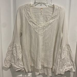 Free People Bell sleeved shirt